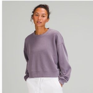 Lululemon Softstreme perfectly oversized cropped crew size 6